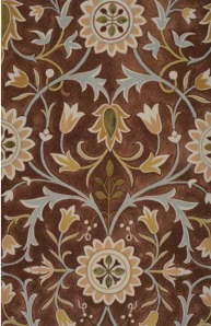 Morris Little Flower carpet design detail (Watercolor) William Morris 1876